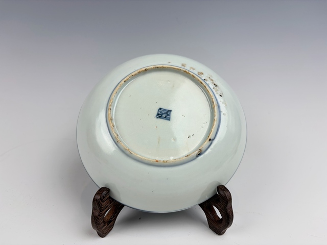 古玩陶瓷明萬歷·青花獅子紋盤真品鑒賞圖