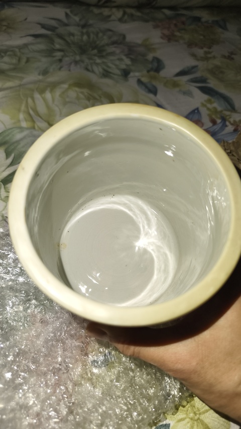 古玩陶瓷民國粉彩教子圖筆筒真品鑒賞圖