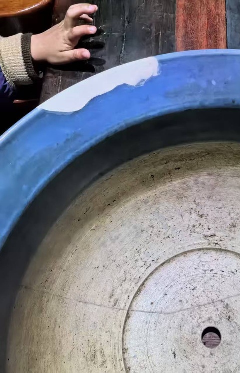 古玩陶瓷祭蘭釉花盆真品鑒賞圖