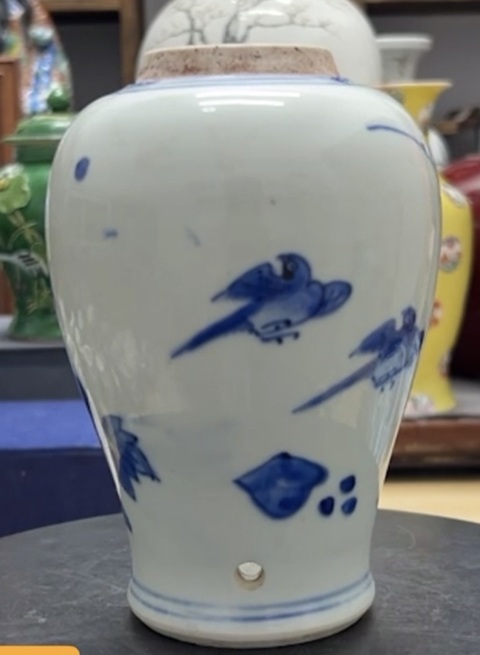 古玩陶瓷青花花鳥紋梅瓶，注意品相真品鑒賞圖