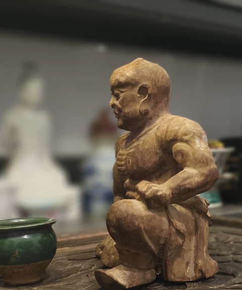 古玩雜項木雕造像真品鑒賞圖