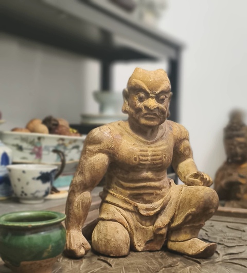 古玩雜項木雕造像真品鑒賞圖