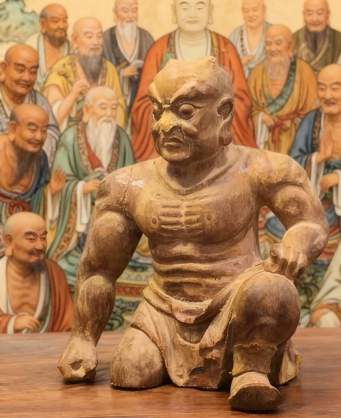 古玩雜項木雕造像真品鑒賞圖