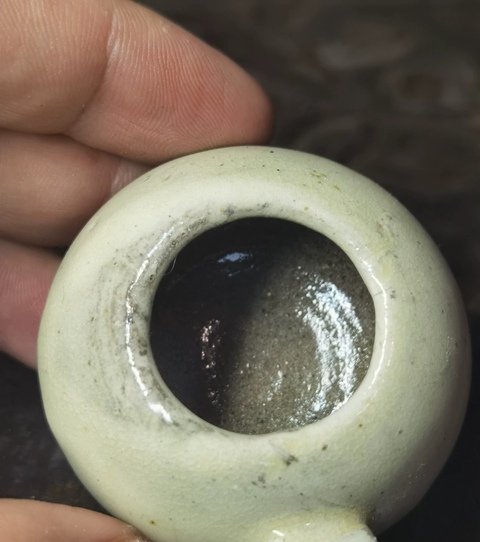 古玩陶瓷明代磁州窯鳥食罐真品鑒賞圖