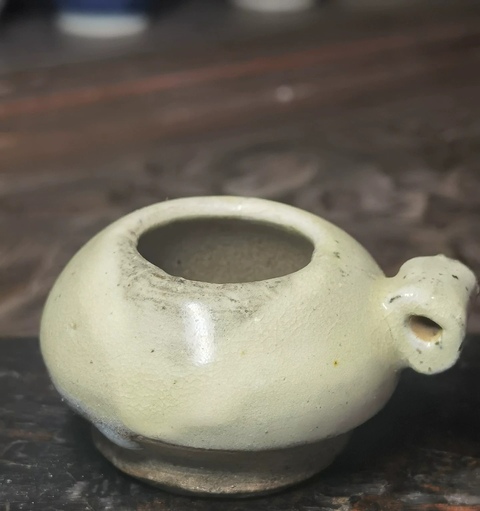 古玩陶瓷明代磁州窯鳥食罐真品鑒賞圖