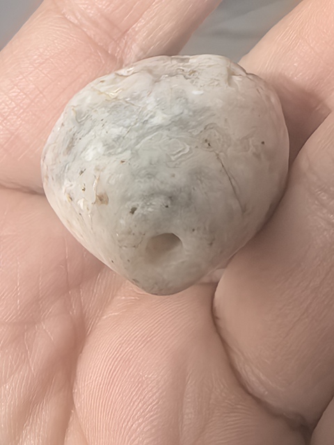 古玩玉器老瑪瑙珠真品鑒賞圖