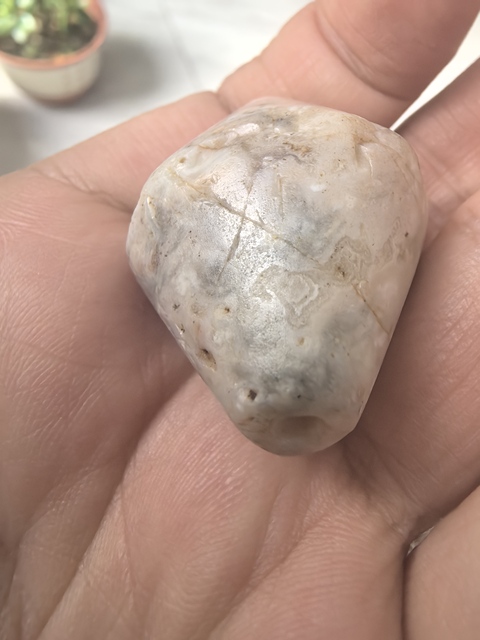 古玩玉器老瑪瑙珠真品鑒賞圖