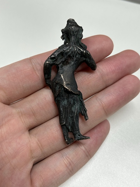 古玩銅器銅菩薩真品鑒賞圖