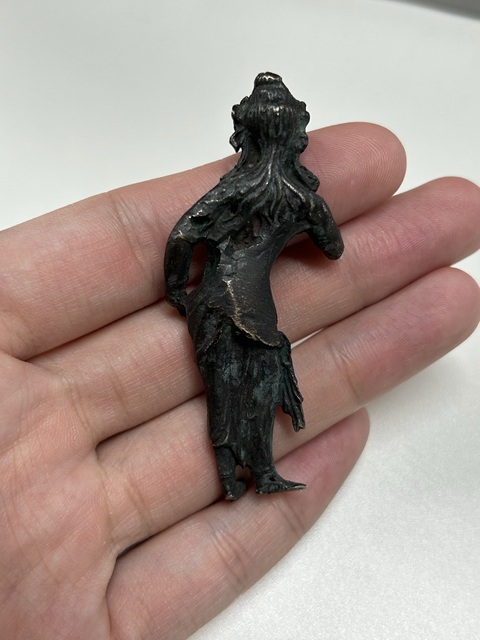 古玩銅器銅菩薩真品鑒賞圖