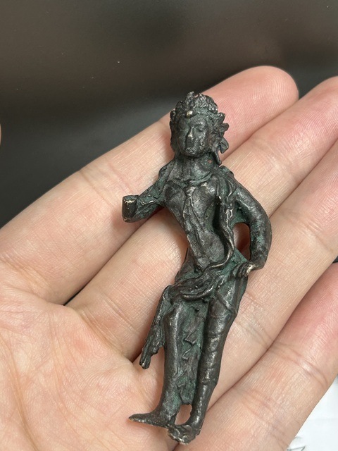 古玩銅器銅菩薩真品鑒賞圖