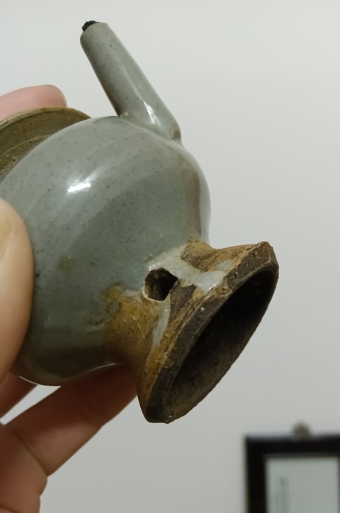 古玩陶瓷明代油燈真品鑒賞圖