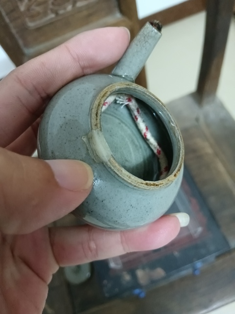 古玩陶瓷明代油燈真品鑒賞圖