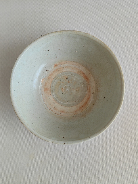 古玩陶瓷花卉紋青花碗真品鑒賞圖