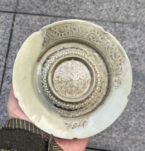 古玩陶瓷青釉盞托真品鑒賞圖