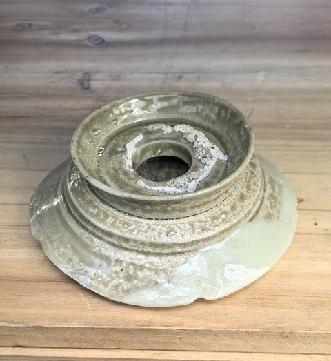 古玩陶瓷青釉盞托真品鑒賞圖