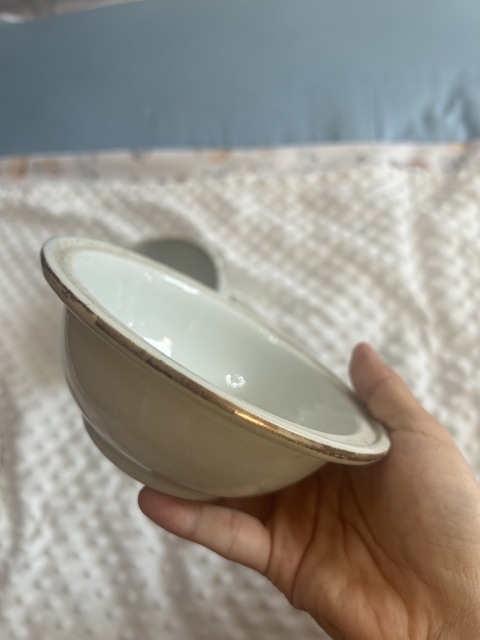 古玩陶瓷晚清淺降粥罐真品鑒賞圖