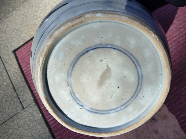 古玩陶瓷雍正青花罐真品鑒賞圖