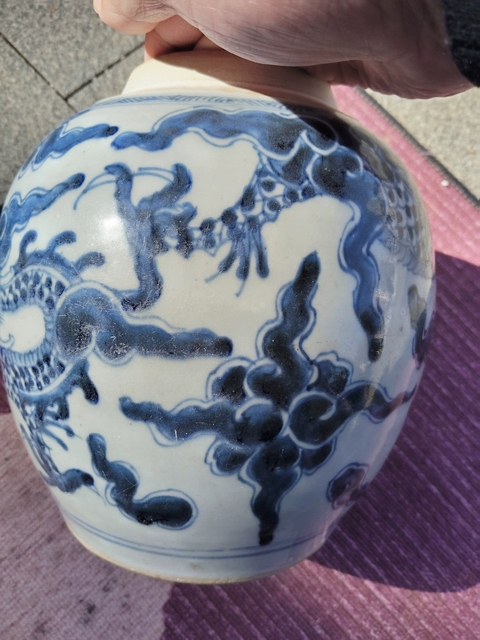 古玩陶瓷雍正青花罐真品鑒賞圖