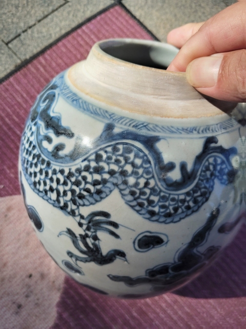 古玩陶瓷雍正青花罐真品鑒賞圖