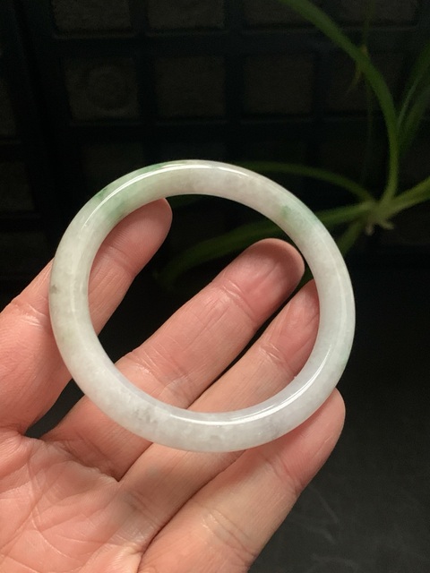 古玩玉器天然翡翠手鐲真品鑒賞圖