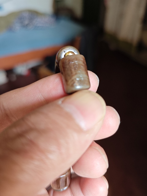 古玩玉器瑪瑙桶珠真品鑒賞圖