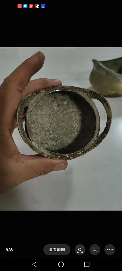 古玩銅器橋耳爐真品鑒賞圖