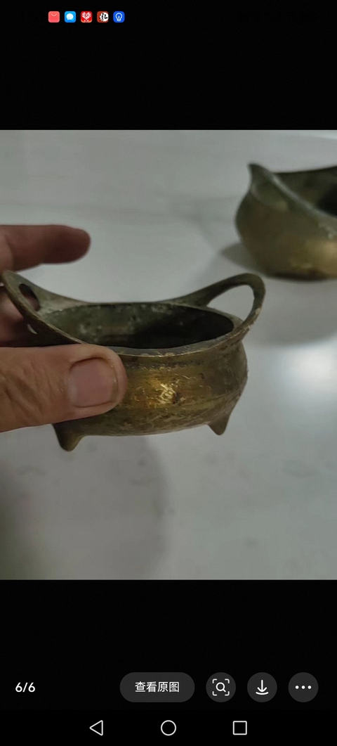 古玩銅器橋耳爐真品鑒賞圖