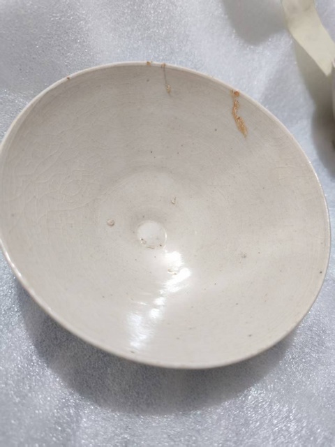 古玩陶瓷青白釉斗笠碗真品鑒賞圖