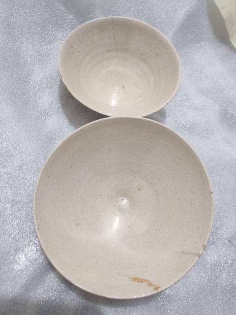 古玩陶瓷青白釉斗笠碗真品鑒賞圖