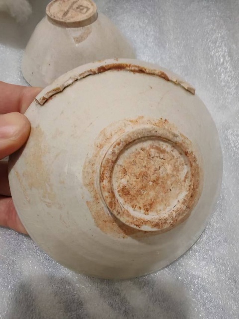 古玩陶瓷青白釉斗笠碗真品鑒賞圖