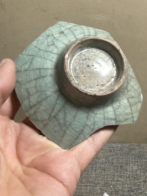 古玩陶瓷龍泉仿官標本真品鑒賞圖