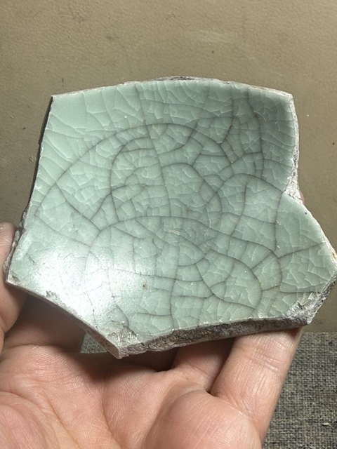 古玩陶瓷龍泉仿官標本真品鑒賞圖