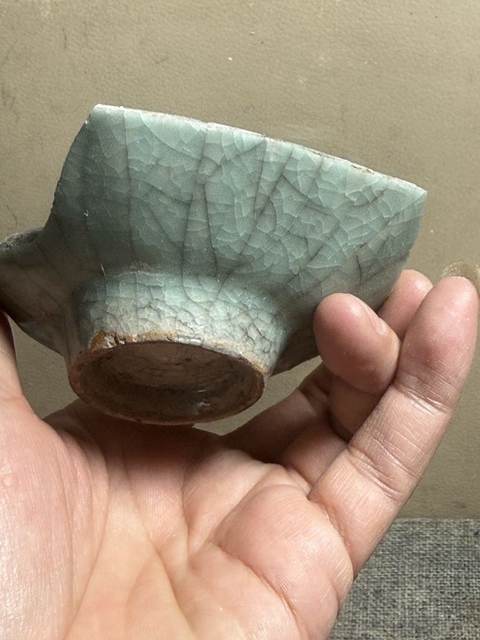 古玩陶瓷龍泉仿官標本真品鑒賞圖