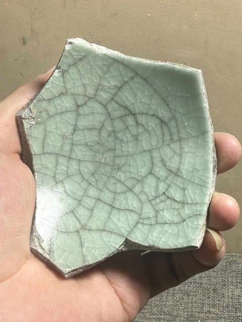 古玩陶瓷龍泉仿官標本真品鑒賞圖