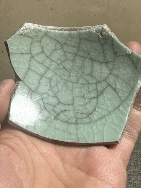 古玩陶瓷龍泉仿官標本真品鑒賞圖