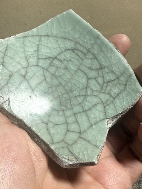 古玩陶瓷龍泉仿官標本真品鑒賞圖