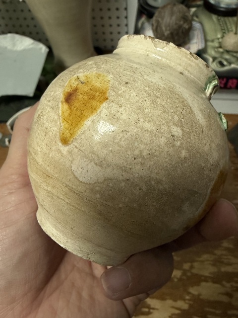 古玩陶瓷點彩罐真品鑒賞圖