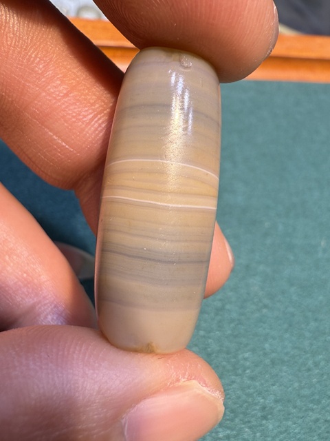 古玩玉器纏絲瑪瑙珠真品鑒賞圖