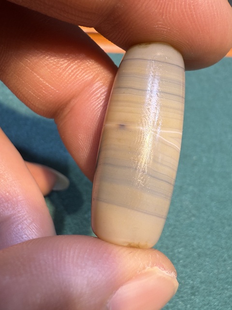 古玩玉器纏絲瑪瑙珠真品鑒賞圖