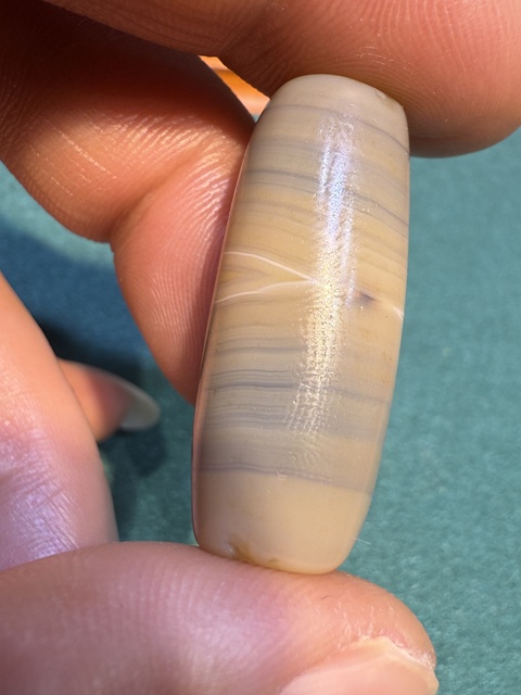 古玩玉器纏絲瑪瑙珠真品鑒賞圖