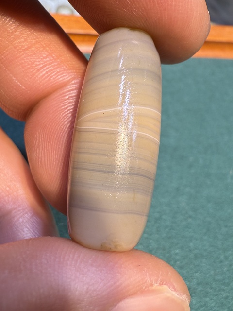 古玩玉器纏絲瑪瑙珠真品鑒賞圖