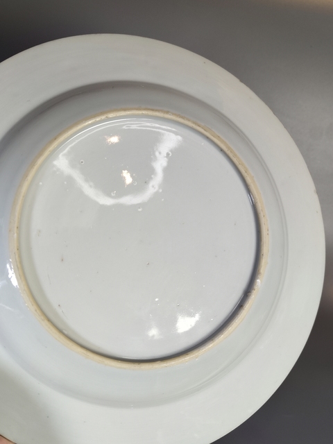 古玩陶瓷青花山水人物盤真品鑒賞圖