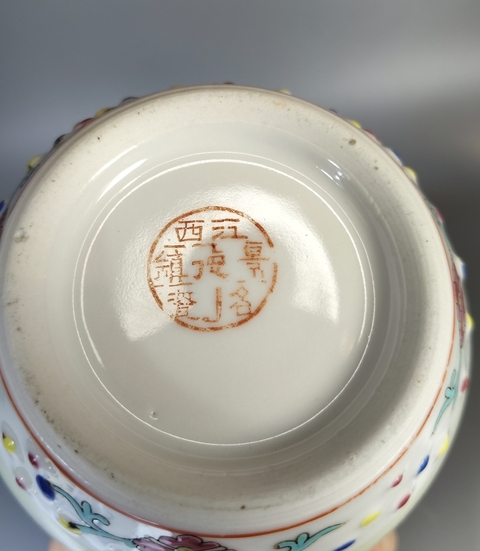 古玩陶瓷民國(guó)-粉彩人物故事紋鼓釘罐拍賣(mài)，當(dāng)前價(jià)格1369元