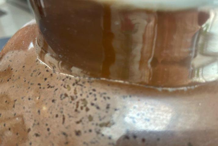 古玩陶瓷清雍正 紫金釉地開窗花卉紋將軍罐真品鑒賞圖