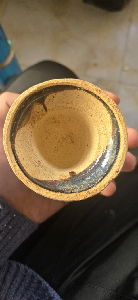 古玩陶瓷磁州窯系黑釉盞托真品鑒賞圖