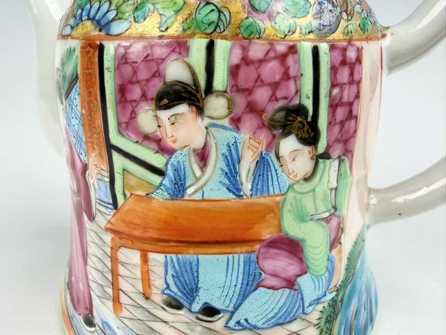 古玩陶瓷清晚期·西廂記人物故事茶壺拍賣，當前價格0元