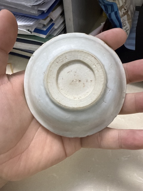 古玩陶瓷明晚期青花杯真品鑒賞圖