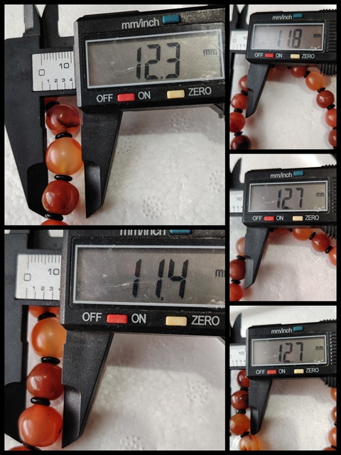 古玩玉器老紅瑪瑙珠手串拍賣，當(dāng)前價(jià)格288元