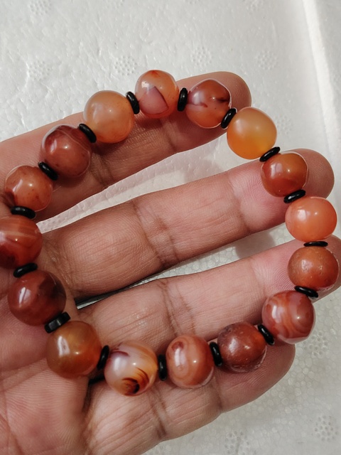 古玩玉器老紅瑪瑙珠手串拍賣，當(dāng)前價(jià)格288元