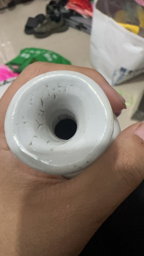 古玩陶瓷清晚期粉彩天官賜福柳葉瓶真品鑒賞圖